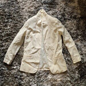 H&M Womens White/Off White Blazer Size 10